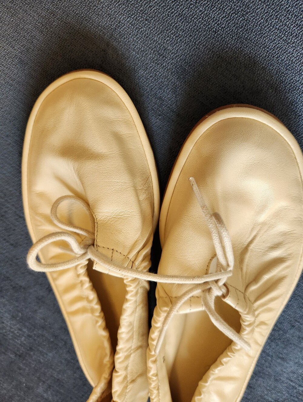 Pilcro By Anthropologie Women’s Cream Bow Tie Ballet Flats 37 - Picture 13 of 13